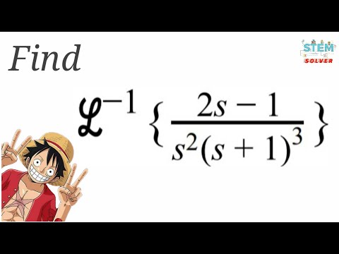 7.3-19 Find Inverse Laplace Transform of (2s-1)/(s^2(s+1)^3) | DE