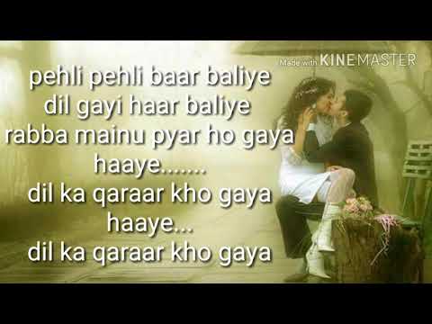 Pehli pehli Baar baliye lyrics | Akshay Kumar,Preity Zinta,Sonu Nigam