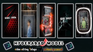 Instagram trending Hyderabad modelvideo editing || Trending alight motionTelugu hyderabadreels new