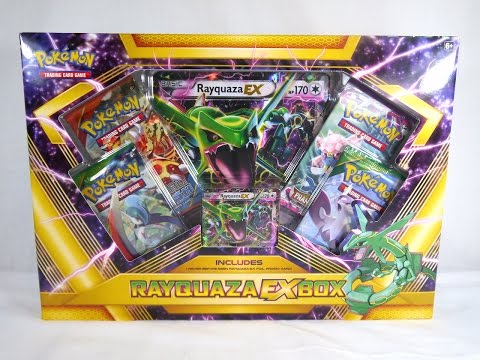 Unboxing: Pokmon TCG - Rayquaza EX Box - YouTube Unboxing: Pokmon TCG - Rayquaza EX Box - YouTube