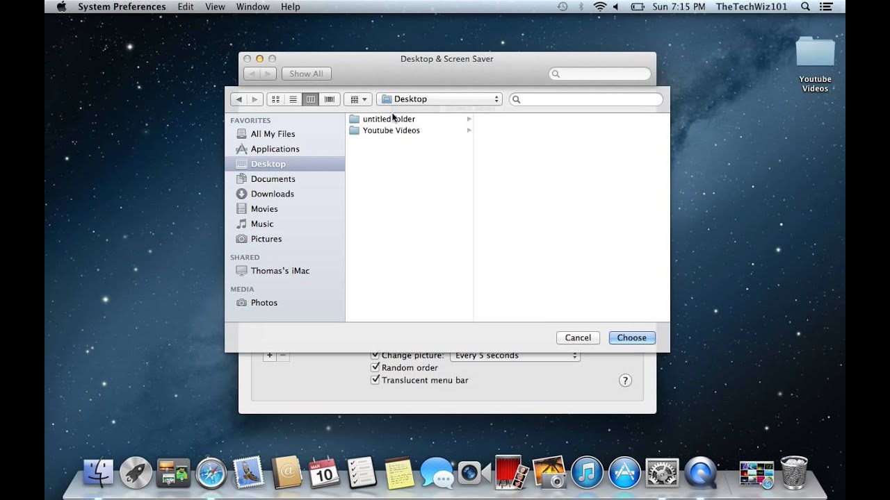 How to automatically change wallpapers on a Mac - YouTube