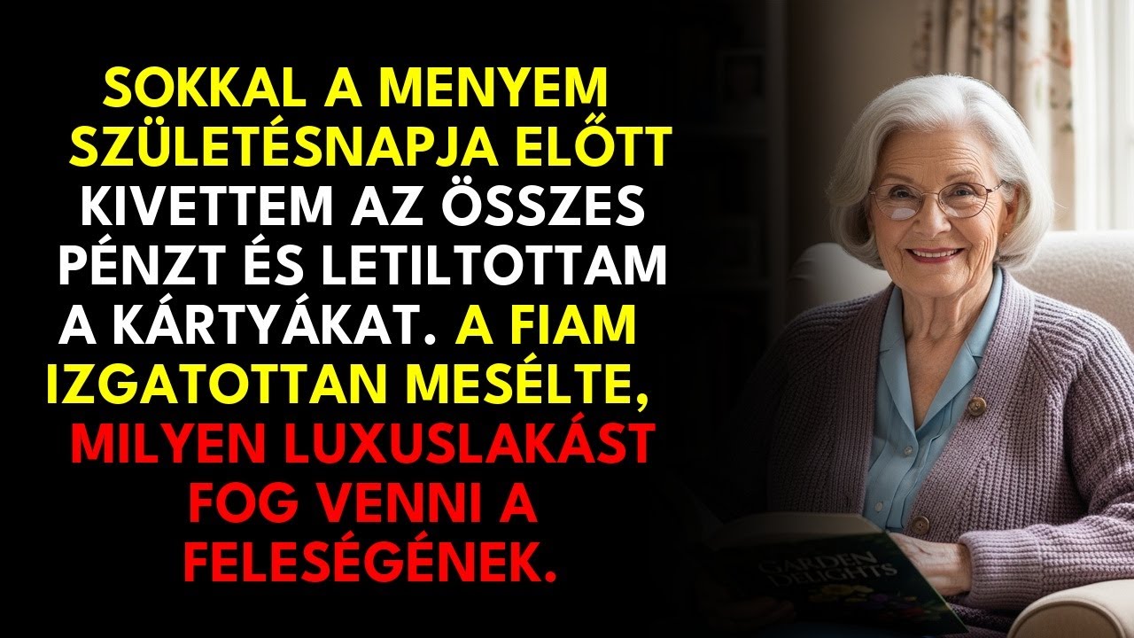 A menyem születésnapja előtt kivettem minden pénzem… a fiam lakást ígért neki, de…