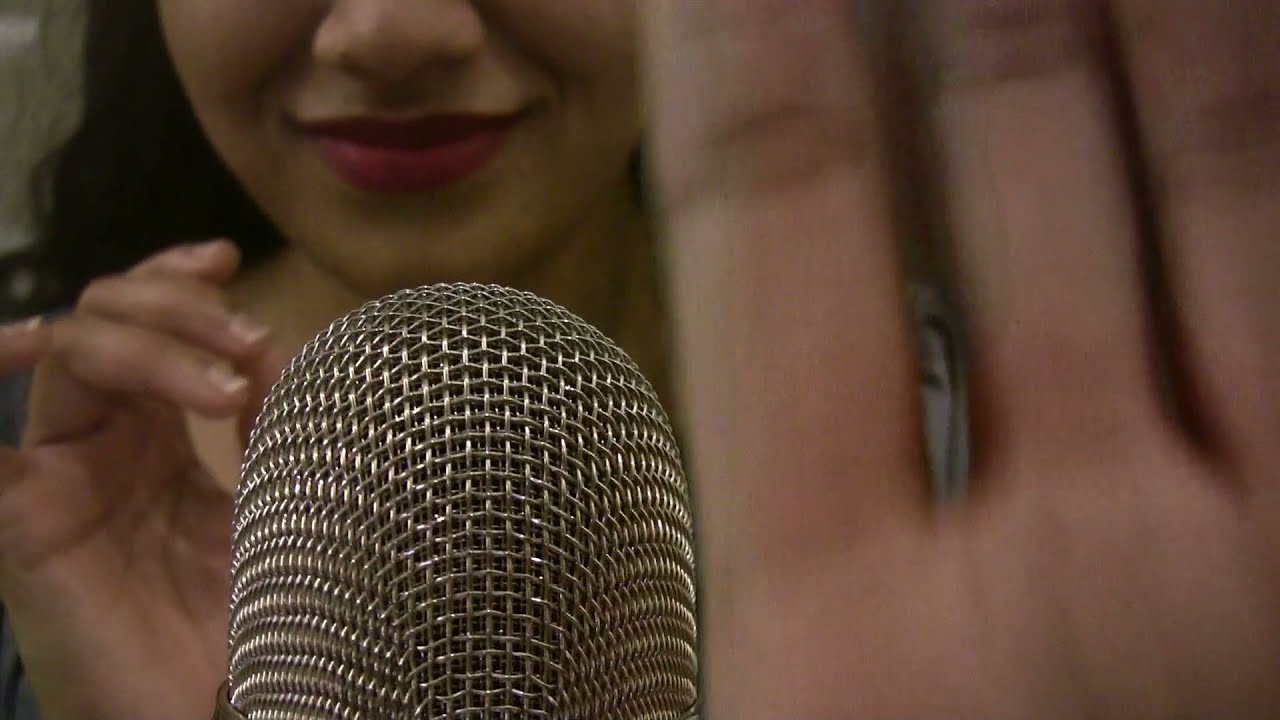ASMR CloseUp Finger Fluttering, Hand Rubbing Sounds, Finger Movements