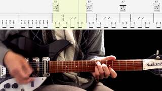 Video thumbnail of "Guitar TAB : I Saw Her Standing There (Rhythm Guitar) - The Beatles"