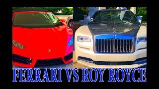 Collins Park. Los carros de los millonarios en Miami Beach. Ferrari, Roy Royce y Mercedes Benz.