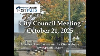 Details Post Falls City Council Meeting - October 21, 2025 News