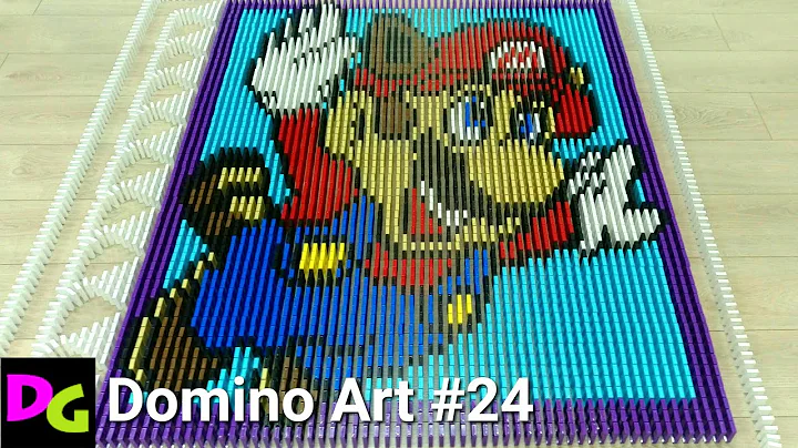 MARIO made from 4,000 dominoes / Domino Art #24