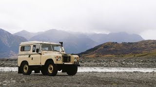 Land Rover trip up the Harper River, New Zealand