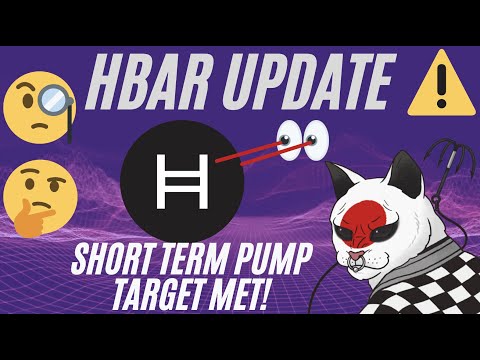 HBAR SHORT TERM PUMP TARGET MET!