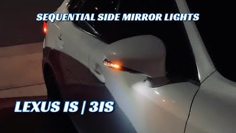 Sequential Side Mirror turn signals | LEXUS 3IS Install
