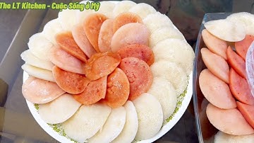 Cách làm Bánh bò hấp nước cốt dừa rất đơn giản thơm ngon - VIETNAMESE STEAMED RICE CAKE