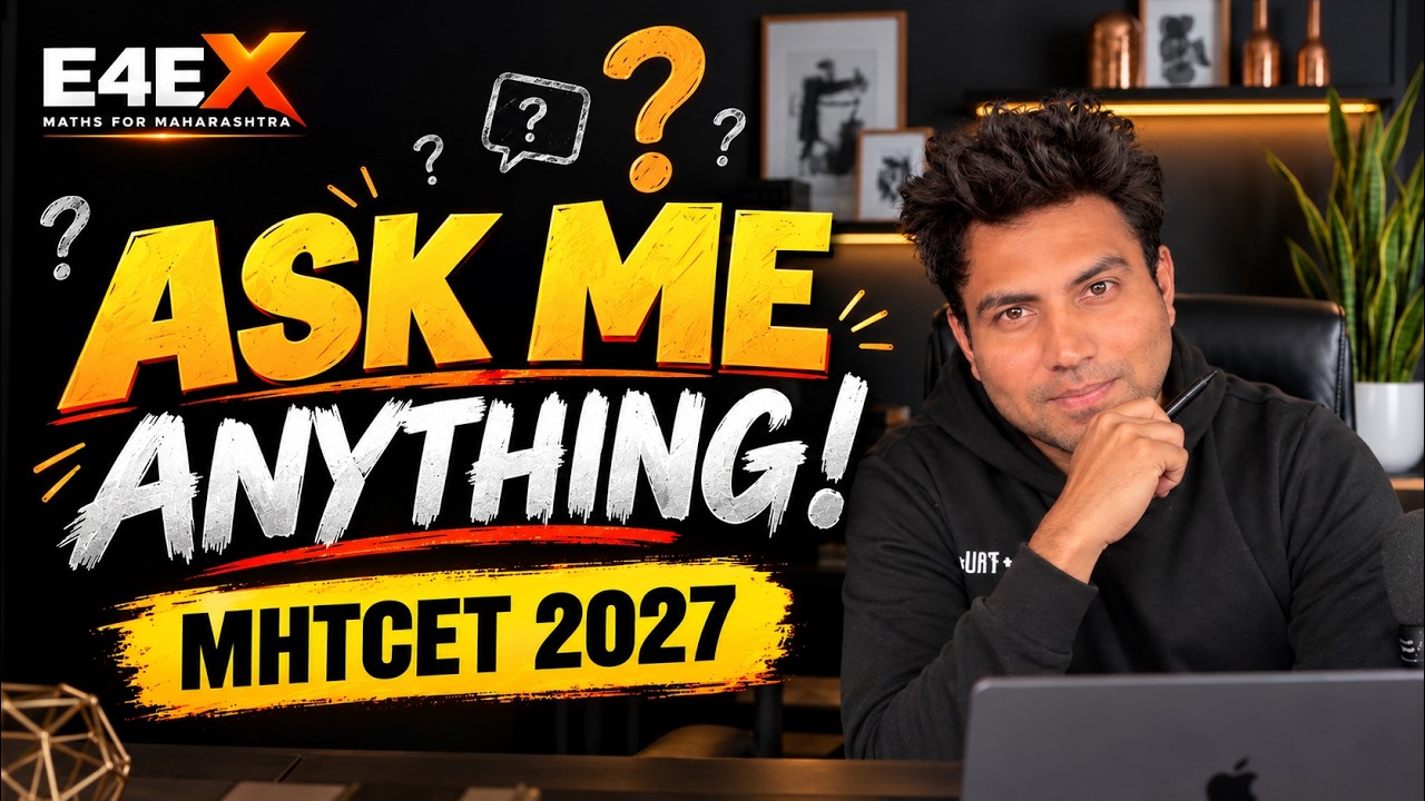 ASK ME ANYTHING 🔥 | JEE 2027 & MHT-CET 2027 | INTERACTIVE SESSION | LIVE at 7.30PM