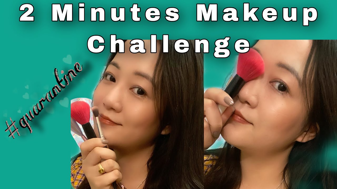 2 minutes makeup challenge | Quarantine fun|