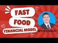 Fast Food business idea / business plan / financial model. MS Excel template download.