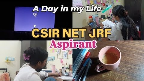 CSIR NET JRF Aspirant 🧪| A Day In My life 💟#csirnet #csirnet2025 #motivation