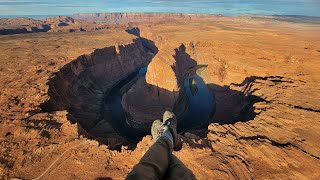 Flying To The Bottom Of A 1,000 Foot Canyon! - Horseshoe Bend