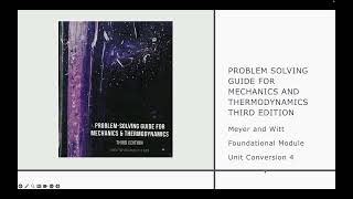 Unit Conversion Worksheet - Problem 4