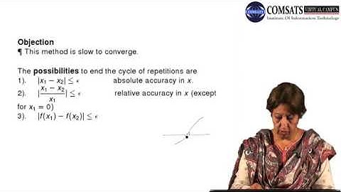 Bisection Method Numerical Computation in Hindi Urdu MTH375 LECTURE 07