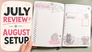 July Reading Journal Review + Cozy August Setup