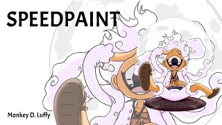 [SpeedPaint] One Piece: Luffy Gear 5 Chibi Fanart