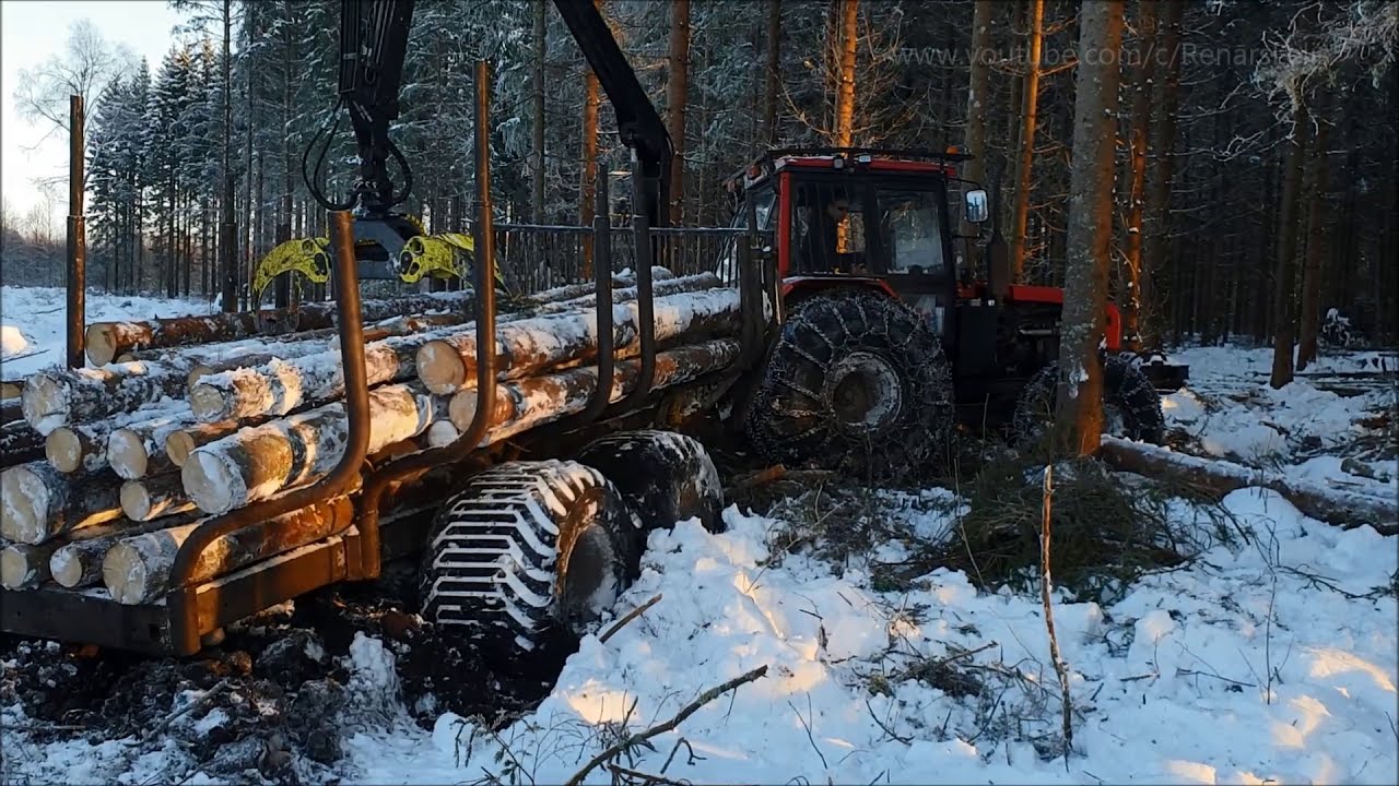 MTZ+Palms [stuck in mud]..(HD)