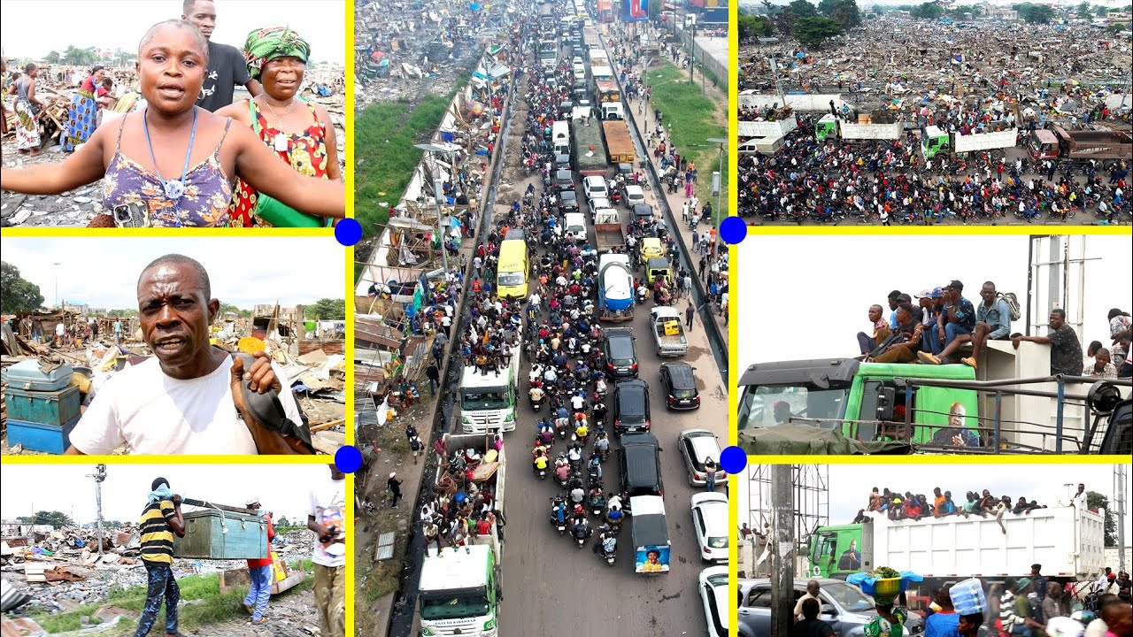 🚨🚨🚨KAWÉLÉ & PAKADJUMA : Début du déplacement des occupants vers Buma à Nsele. 50 Camions disponibles