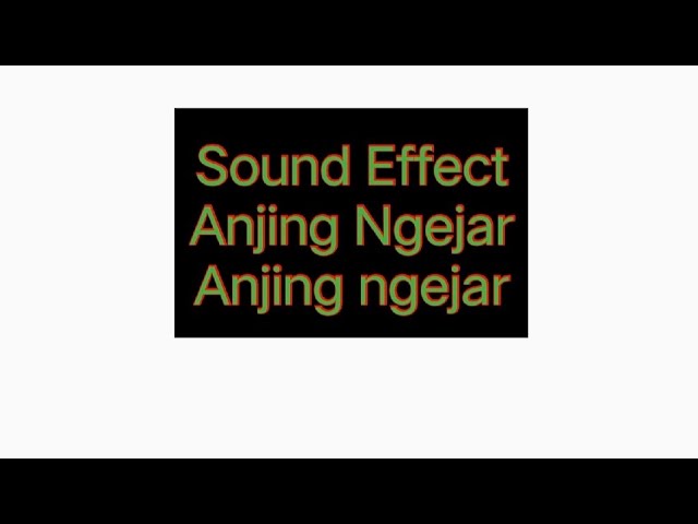 Sound effect Anjing ngejar(Sound effect exe) class=