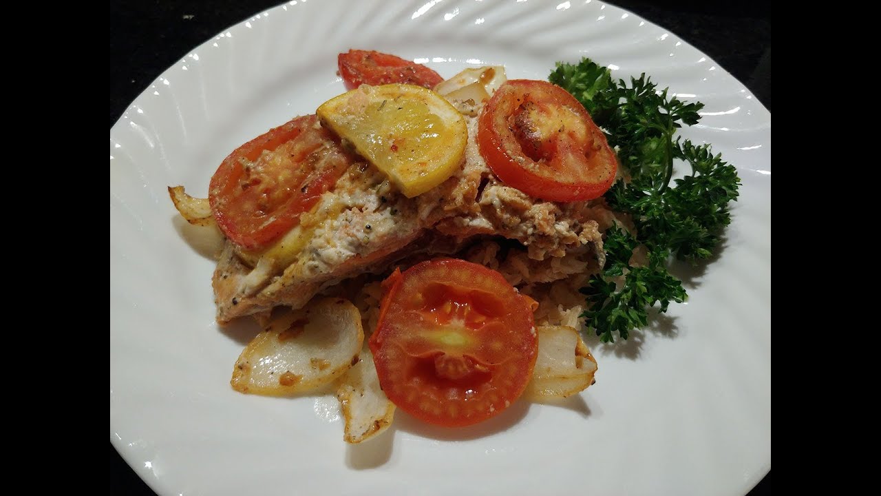 BAKED SALMON | FILIPINO STYLE | NUTRITIOUS | DELICIOUS | MOE MADE IT