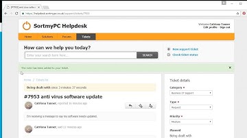 SortmyPC Video   How to Update your Ticket