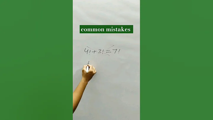 Don't make any mistakes!   #maths #mathsmistake #yt #ytshorts #shorts #viral #factorial #trending
