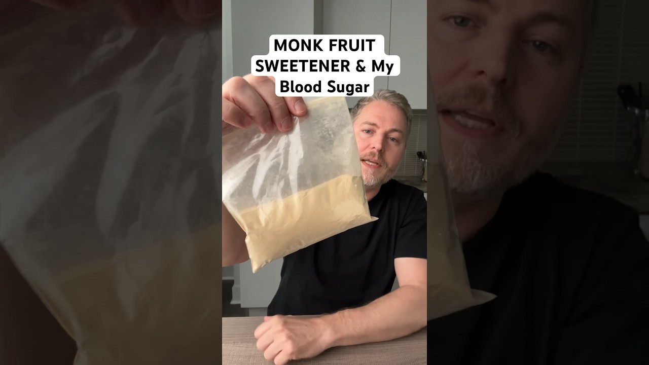 Monk Fruit sweetener and my blood sugar. #bloodsugar #glucoselevels #insulinresistant1 #monkfruit