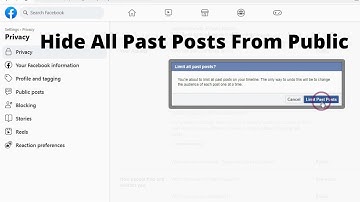 How To Hide All Previous Past Posts From Public All At Once And How To Unhide Or Undo Limit Old Post