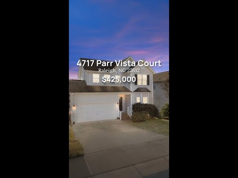 4717 Parr Vista Court, Raleigh, NC home video tour