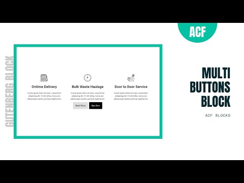 Gutenberg Multi Buttons Block | ACF Blocks