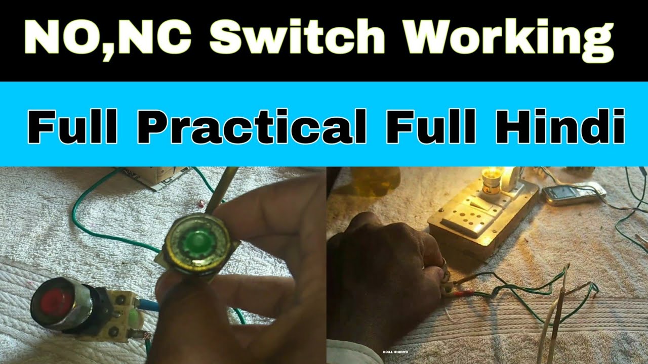 no nc wiring diagram/no nc switch wiring/no nc switch kya hai/no nc