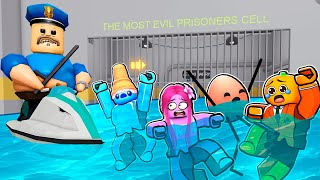 WATER BARRY'S PRISON RUN in Roblox (Scary Obby #Roblox)