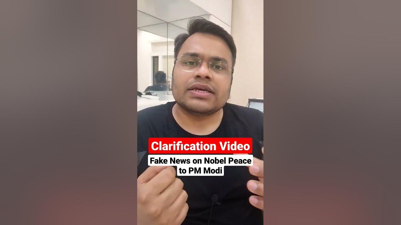 A clarification video on Nobel Peace Prize to PM Modi upsc YouTube