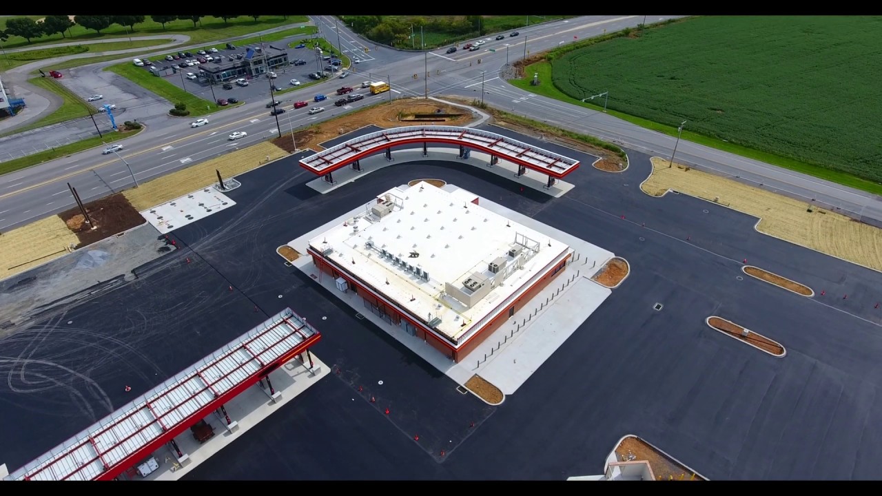 An aerial tour of the new Rutter's in Leesport YouTube