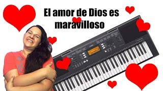 Video thumbnail of "El amor de Dios es maravilloso tutorial para piano mano derecha"