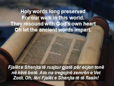 Ancient words with lyrics in English and Albanian. - YouTube