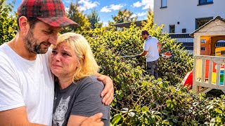 I Surprised This Mom by Cleaning Up Her OVERGROWN Yard for FREE