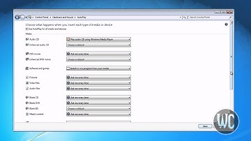 Windows 7 - Set Autoplay