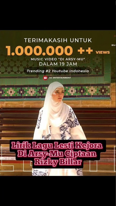 Lirik Lagu Lesti Kejora Di Arsy-Mu Ciptaan Rizky Billar #beritaartis #beritaviral #shorts