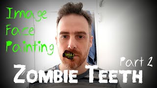Image Face Painting in Blender | Zombie Teeth (Part 2) screenshot 4