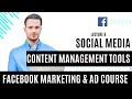 Social Media Content Management Tools | Facebook Marketing Full Course