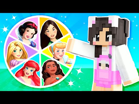 💜Wheel Spin Decides My Minecraft PRINCESS Castle!
