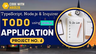 TypeScript Todos List Application | PART - 1 | Node.js, Chalk & Inquirer | Colorful CLI based app