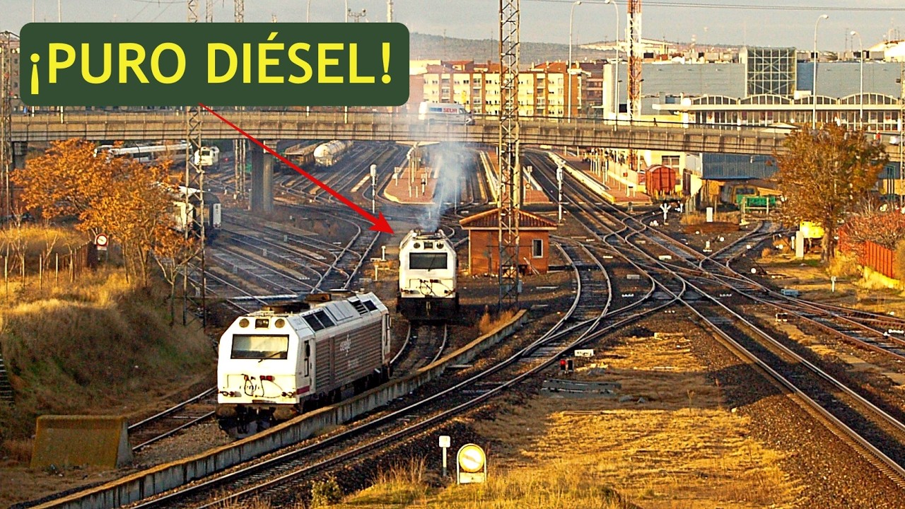 📽️El rugido de las LOCOMOTORAS Diésel: Espectáculo Ferroviario en Salamanca