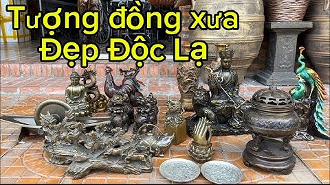 Thuyền cán thuốc bằng đồng _ Tì hưu bằng đồng _  gà đồng ngũ sắc #đồcổcầnthơ #đồcổ 