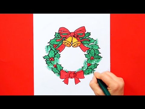 Video: Hoe Teken Je Een Kerstkrans
